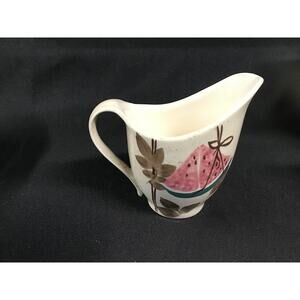 Vintage Red Wing Pottery Creamer/Sugar Tampico print